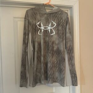 Under Armour Black and Brown Hoodie